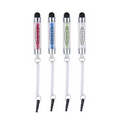Mini Crystal Stylus with earphone jack,with digital full color process
